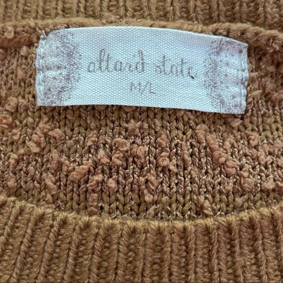Altar’d State Nubby Knit Bubble Sleeve Sweater - Picture 8 of 9